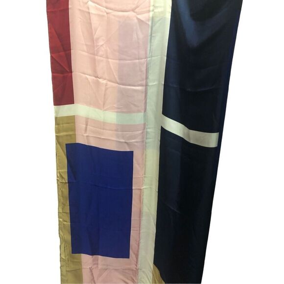 Lands’ End Women’s Pink and Blue Large Box Scarf / wrap cover up. - Picture 5 of 8